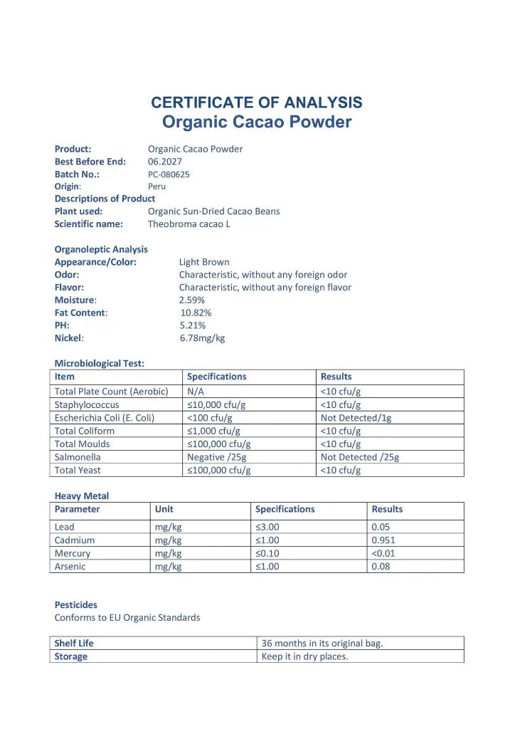 Cacao Crudo En Polvo Bio - 1kg_1
