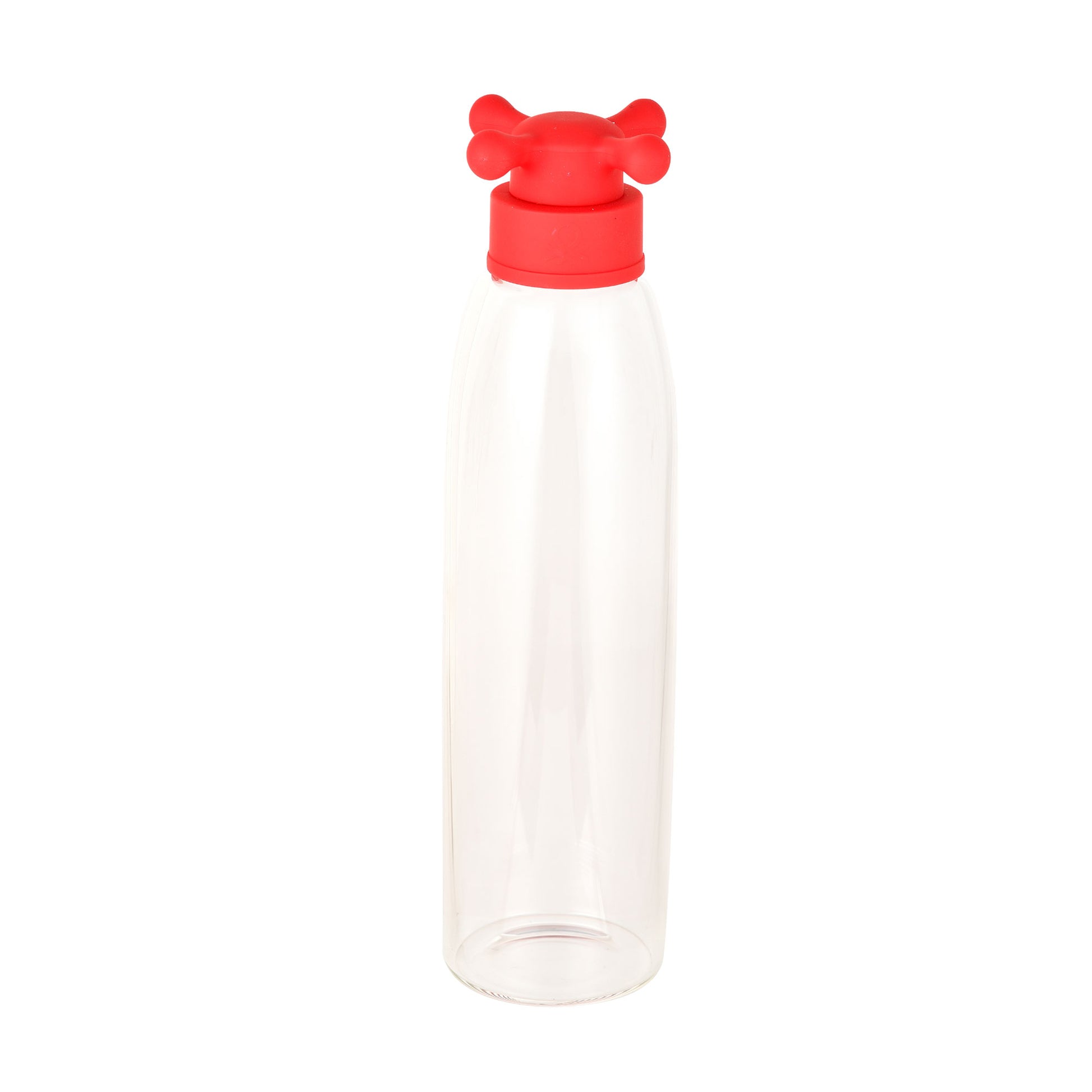 Botella De Agua 500ml Borosilicato Tapa Rojo De Grifo Colección Rainbow_1