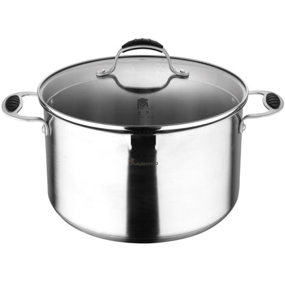 Stock Pot 28x16.5cm 9,8l Acero Inox Ind C/tapa Foodies Mp_0