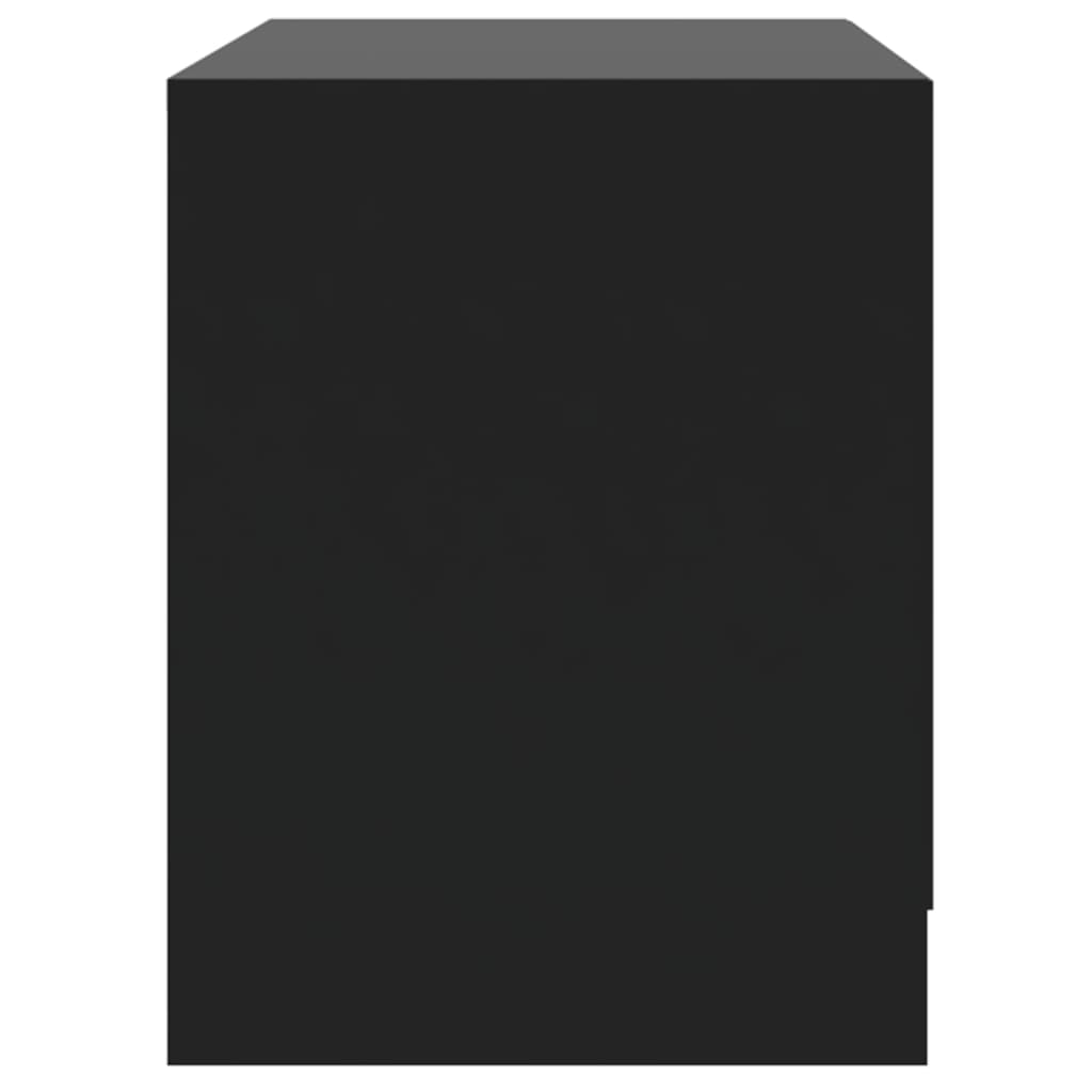 Mesita De Noche Madera De Ingeniería Negro 45x34,5x44,5 Cm_3