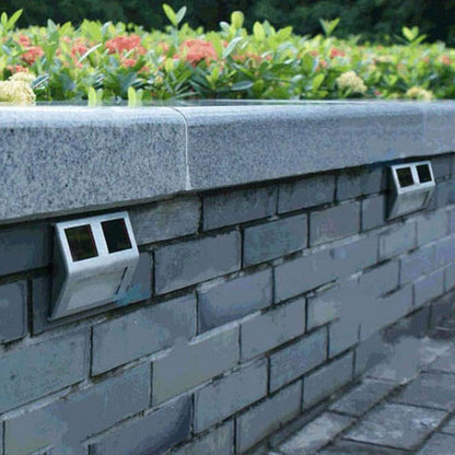 Well Home - Set De 4 Luces Solares En Acero Inoxidable Con 2 Leds_3