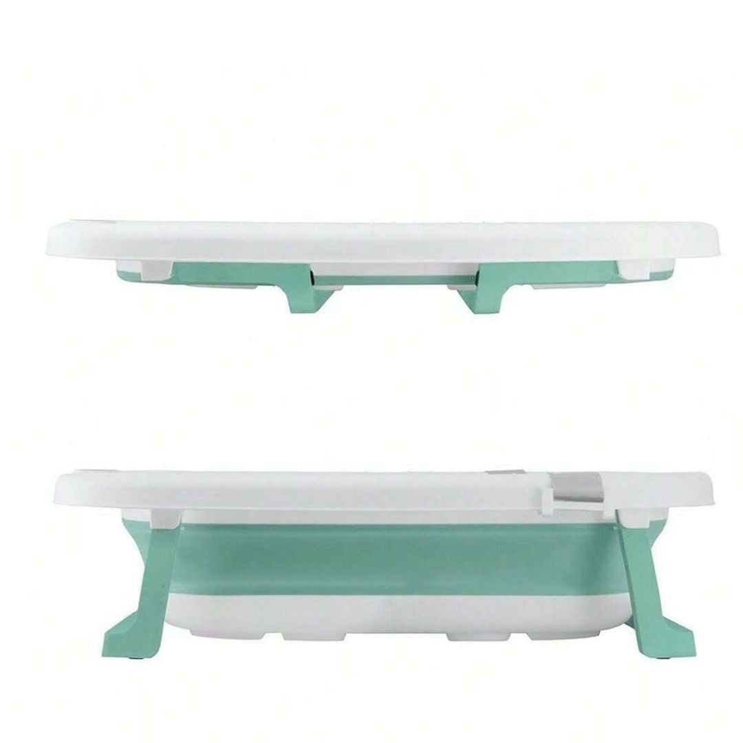 Bathby Bañera Plegable Verde Para Bebés, Cojín Reductor, Termómetro, Patas Antideslizantes (verde Pastel)_2