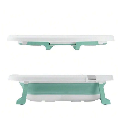 Bathby Bañera Plegable Verde Para Bebés, Cojín Reductor, Termómetro, Patas Antideslizantes (verde Pastel)_2