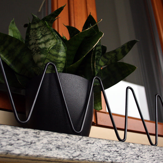 Soporte Anticaida Jardineras Serpentello Gris