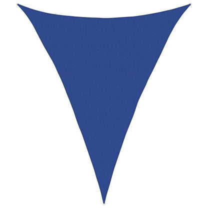 Vidaxl Toldo De Vela Triangular Hdpe Azul 160 G/m² 5x7x7 M_0