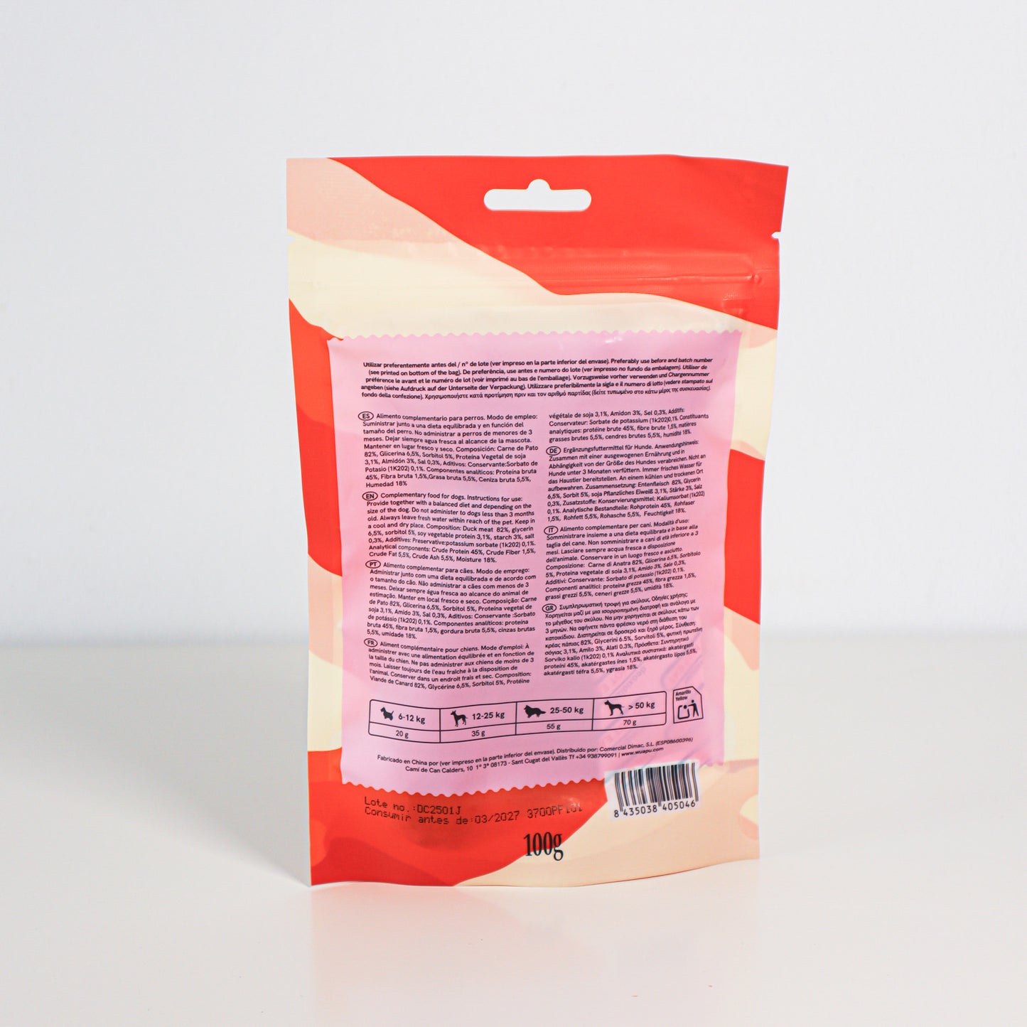 Snack Natural Para Perro Filete De Pato Desecadas Wuapu 500gr_4