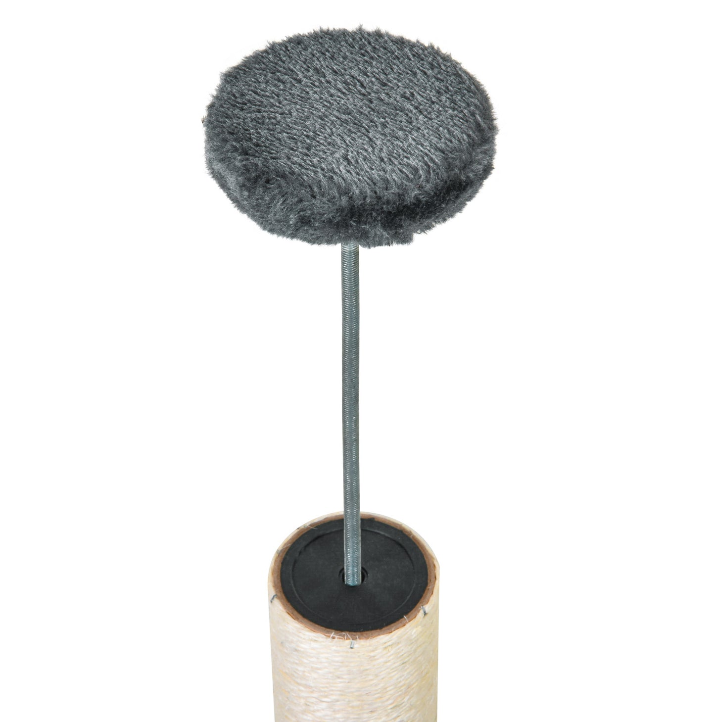 Pawhut Árbol Rascador Para Gatos De 220-265 Cm Altura Ajustable Al Techo Gris_4