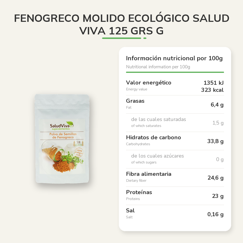 Información nutricional
