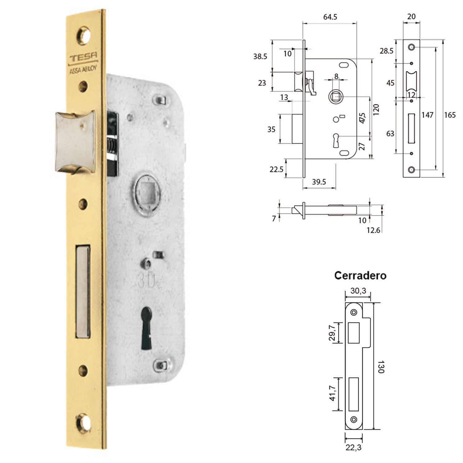 Cerradura Tesa 2002-hl/40_1
