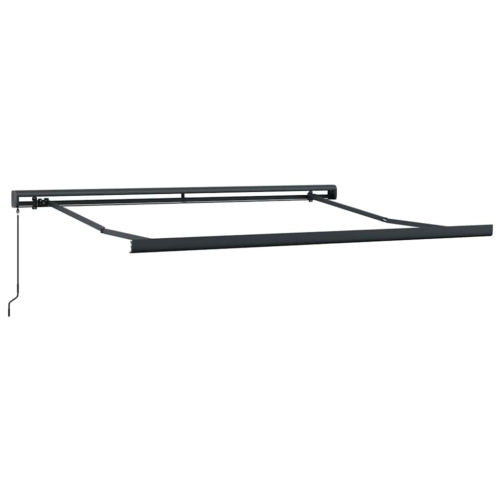 Toldo Retráctil Aluminio Y Tela Amarillo Y Blanco 3,5x2,5 M_5