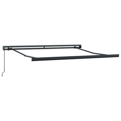 Toldo Retráctil Aluminio Y Tela Amarillo Y Blanco 3,5x2,5 M_5