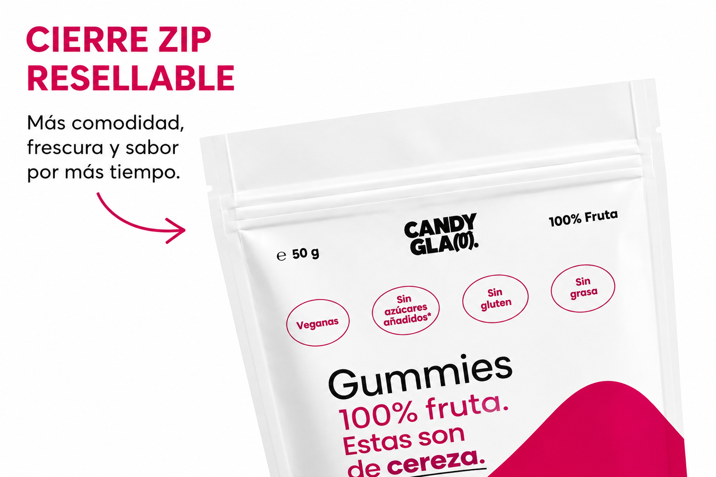 Gummies 100% Fruta Pack De 5 Cereza – Snack Saludable Vegano Sin Azúcares Añadidos_2
