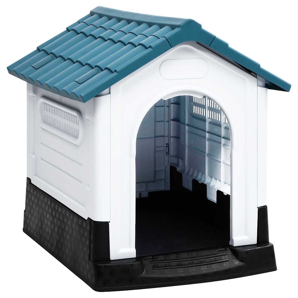 Caseta Para Perros Polipropileno Azul 57x68x66 Cm_1