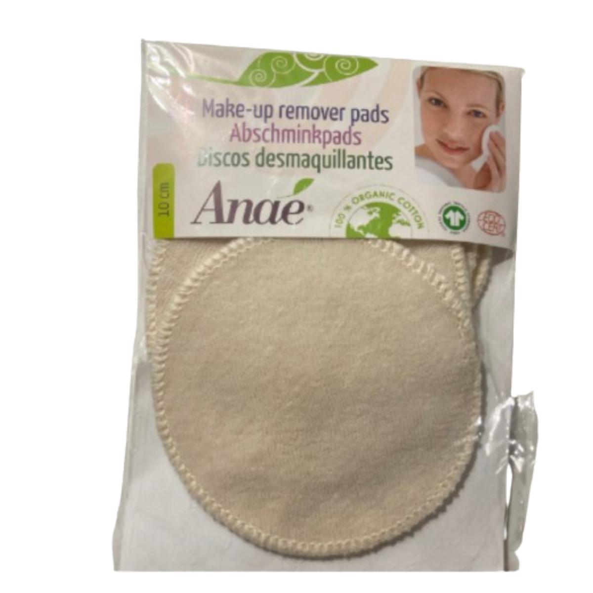 Discos desmaquillantes lavables algodón orgánico Anaé 4ud
