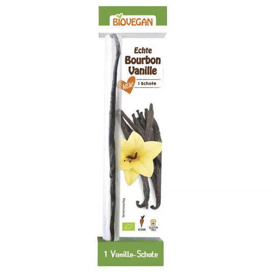 Vainilla de Bourbon en vaina Biovegan tubo 2 und