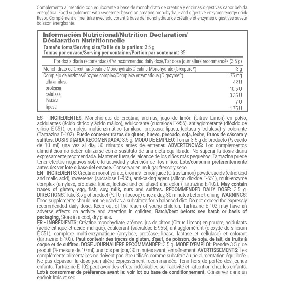 Creatina Monohidrato (creapure®) - 300g - Bebida Energetica - Aumenta La Fuerza - Masmusculo_5