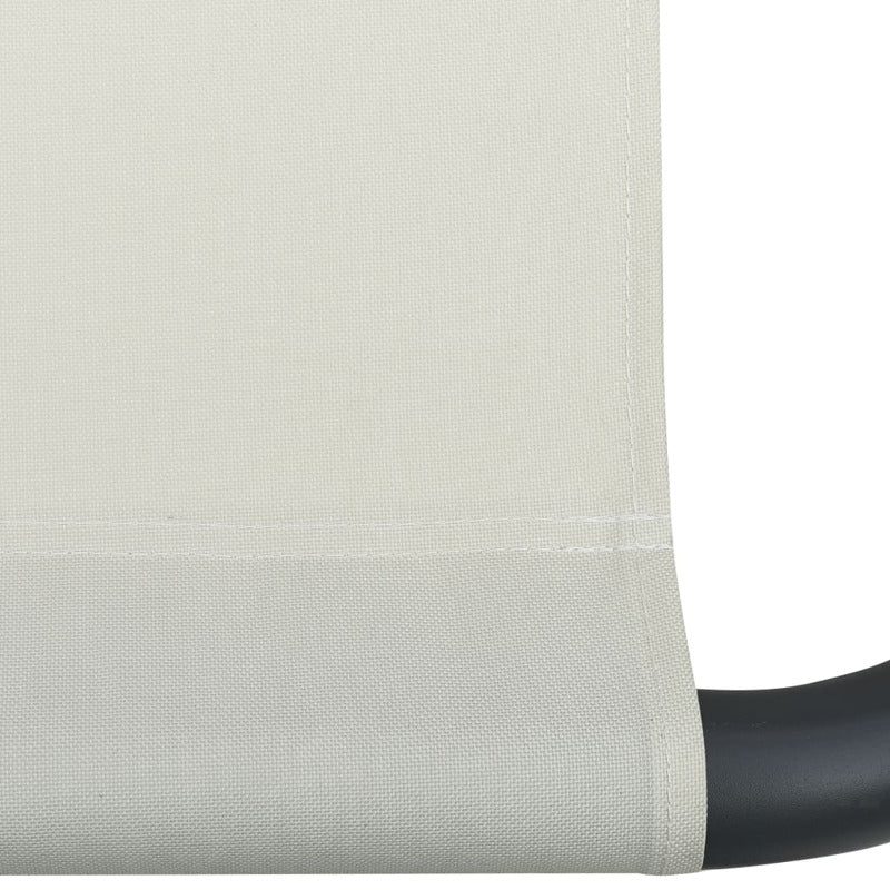 Vidaxl Tumbona De Exterior Con Dosel Y Almohadas Blanco Crema_5