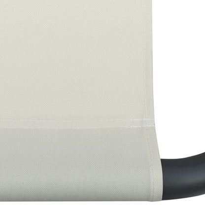 Vidaxl Tumbona De Exterior Con Dosel Y Almohadas Blanco Crema_5