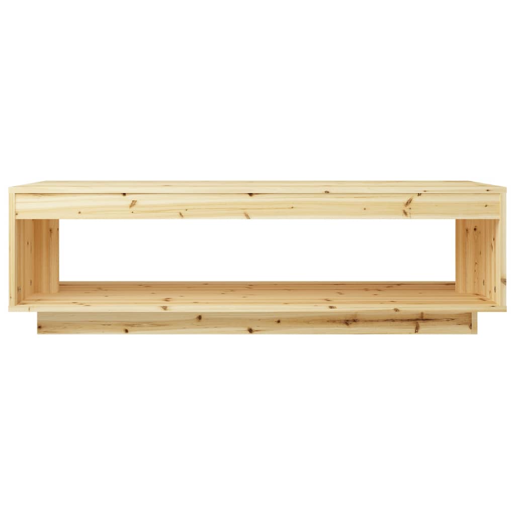 Mesa De Centro De Madera Maciza De Abeto 110x50x33,5 Cm_3