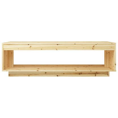 Mesa De Centro De Madera Maciza De Abeto 110x50x33,5 Cm_3