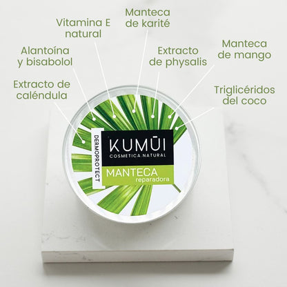 Manteca Reparadora Multiusos - Pies, Manos, Codos, Rodillas, Cicatrices, Quemaduras, Eczemas KUMUI 60ml_1