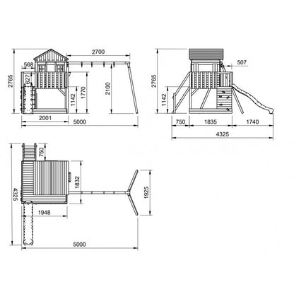 Parque Infantil Masgames Lollipop L Con Columpio Doble.