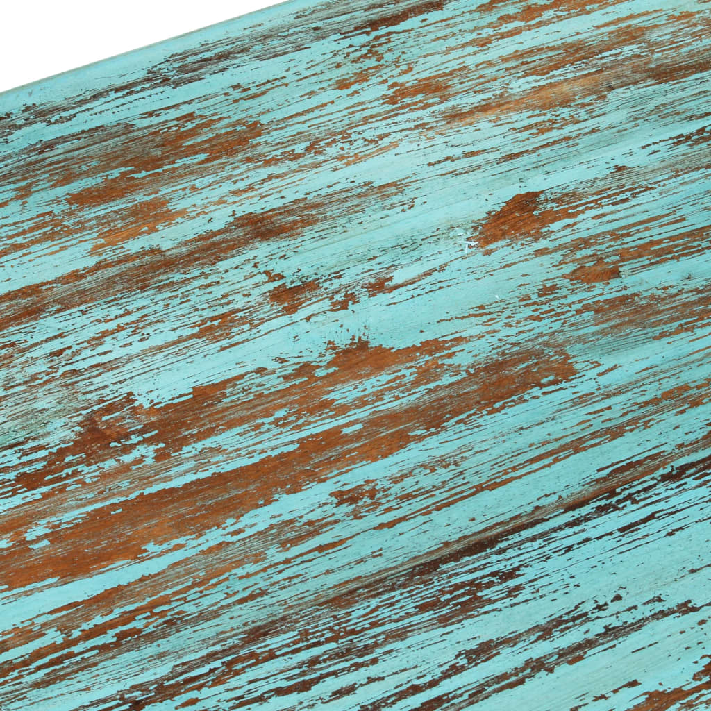 Mesa De Centro De Madera Maciza Reciclada 110x50x34 Cm_3