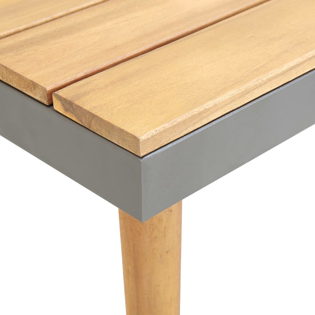 Mesa De Centro De Jardín Madera Maciza De Acacia 60x60x31,5 Cm_1
