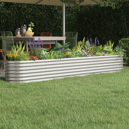 Jardinera Arriate Acero Galvanizado Plata 260x40x36 Cm_1