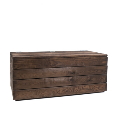 Baúl De Madera Takura Con Cojín Envejecida Japonés Vidahuerto 80x40x40 Cm._3