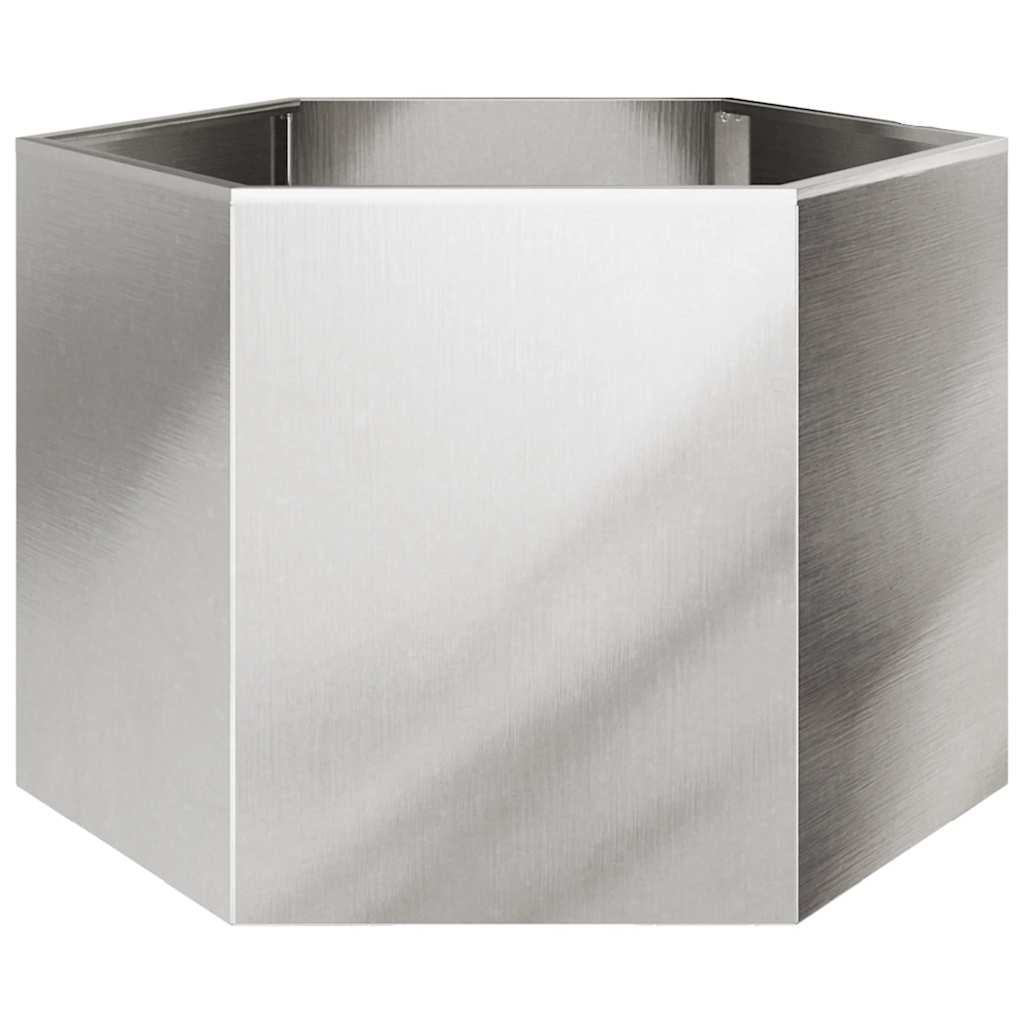 Jardinera Hexagonal Acero Inoxidable 69x60x45 Cm_5