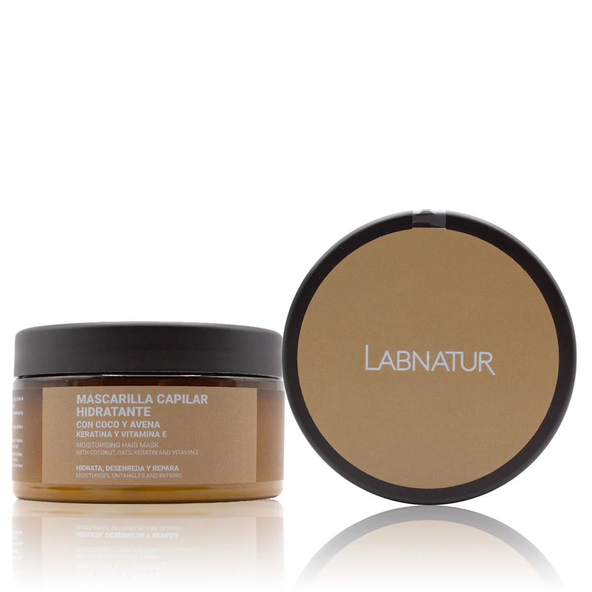 Mascarilla Capilar de Coco y Avena con Keratina Labnatur 250 ml | Hidratante | Reparadora | Antiencrespamiento_0