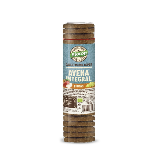 Galletas con Copos de Avena Integral y Frutas Biocop 250 g