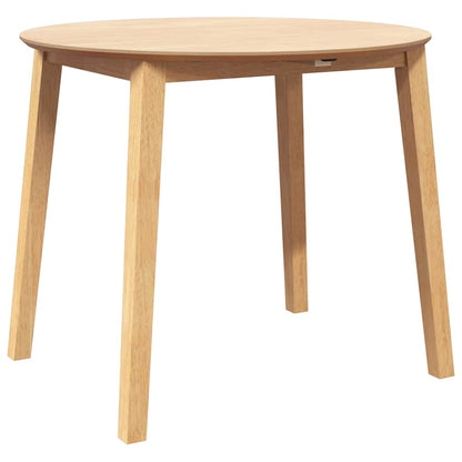 Mesa De Comedor Natural Madera Maciza Roble Caucho_2