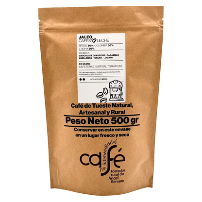 Cafe Sin Intermediarios Café Colombia Jaleo En Grano Para Superautomática 500 G_0