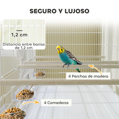 Pawhut Jaula Para Pájaros Con Divisor_4