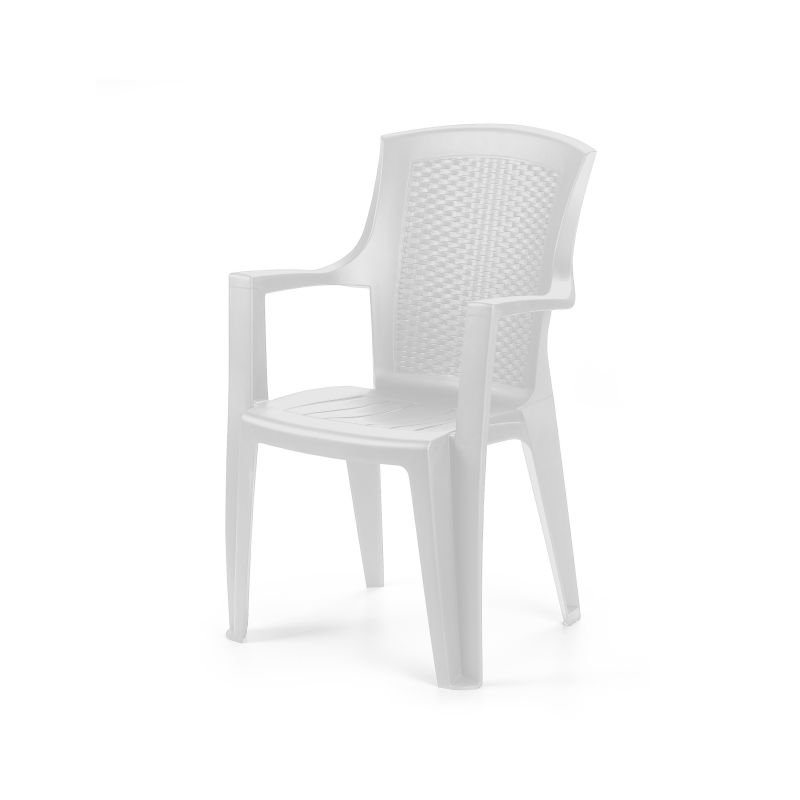 Pack 4 Sillas De Exterior Pacific Apilables, Polipropileno, Blanco, 55 X 91 X 60_3