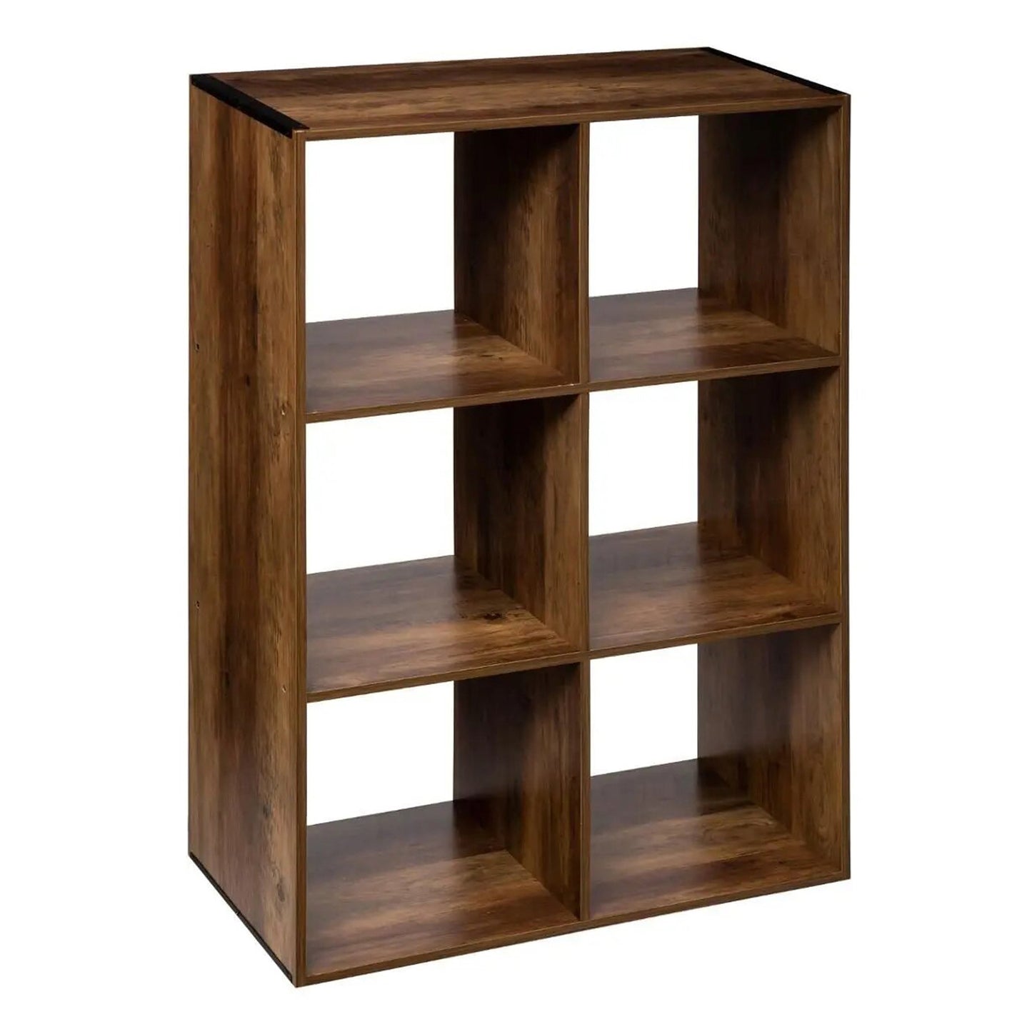 Wellhome Estantería Mix 6 Compartimentos Madera Industrial_0