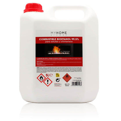 Bioetanol Origen Vegetal 5 Litros | Combustible Para Chimeneas Bioetanol | Combustión Limpia | My Home_0