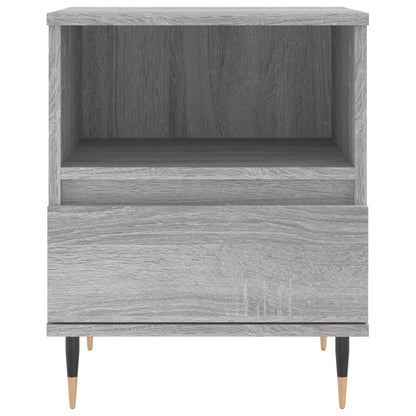 Mesita De Noche Madera De Ingeniería Gris Sonoma 40x35x50 Cm_3