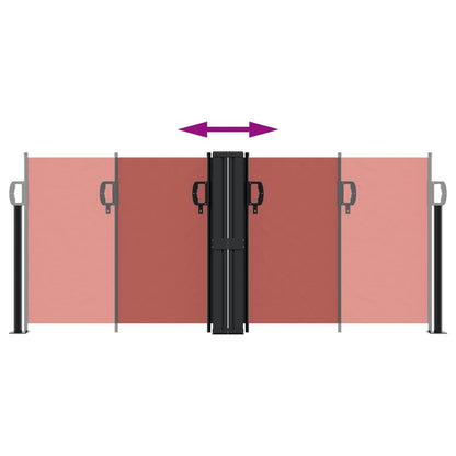 Vidaxl Toldo Lateral Retráctil Terracota 100x1000 Cm_4
