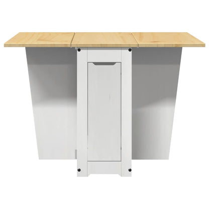 Mesa De Comedor Plegable Mariposa Corona Madera Pino Blanco_2
