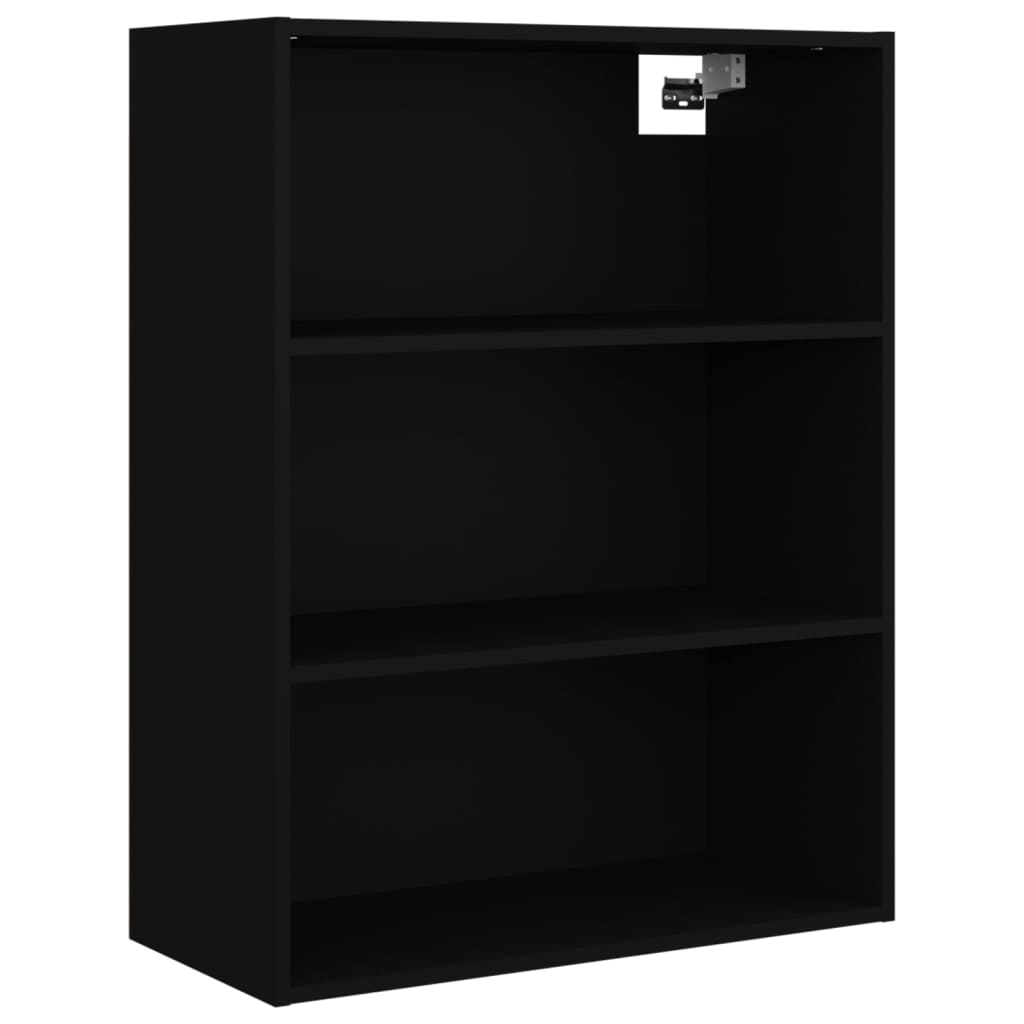Armario Colgante De Pared Negro 69,5x32,5x90 Cm / Vetonek_5