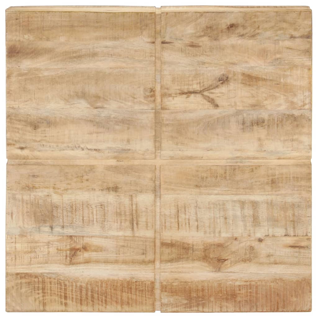 Mesa De Centro De Madera Maciza De Mango 80x80x28 Cm_2