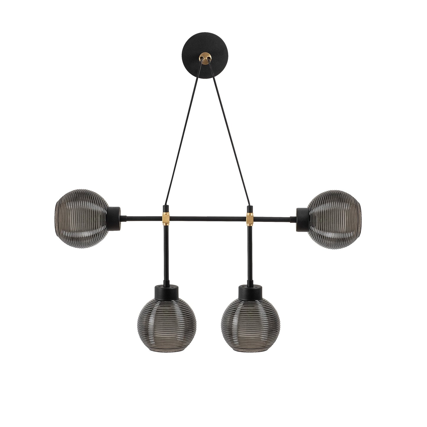 Aplique De Pared, Metal , Negro humo, 78x15x65, Casquillo E 27 Max 40 W_2