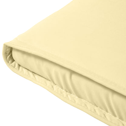 Outsunny Cojín Tumbona Exterior Solo 198x53x5cm Con Reposacabezas Crema_4