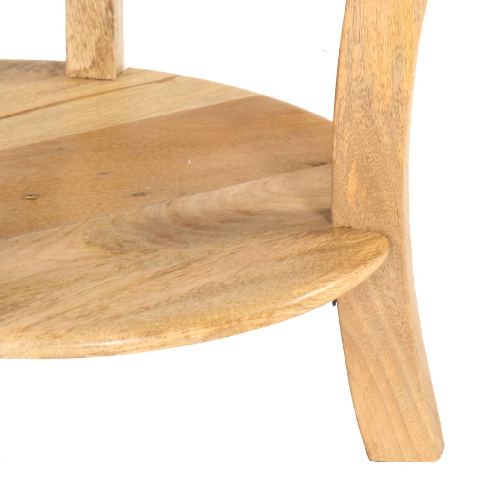 Mesa Auxiliar De Madera Maciza De Mango 37x37x61 Cm_3