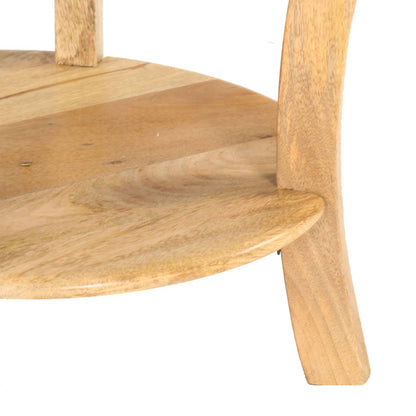 Mesa Auxiliar De Madera Maciza De Mango 37x37x61 Cm_3