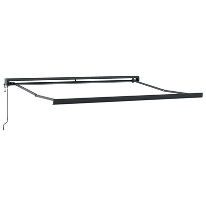 Toldo Retráctil Rojo Y Blanco 350 X 250 X 165 Cm Tela Y Metal_4