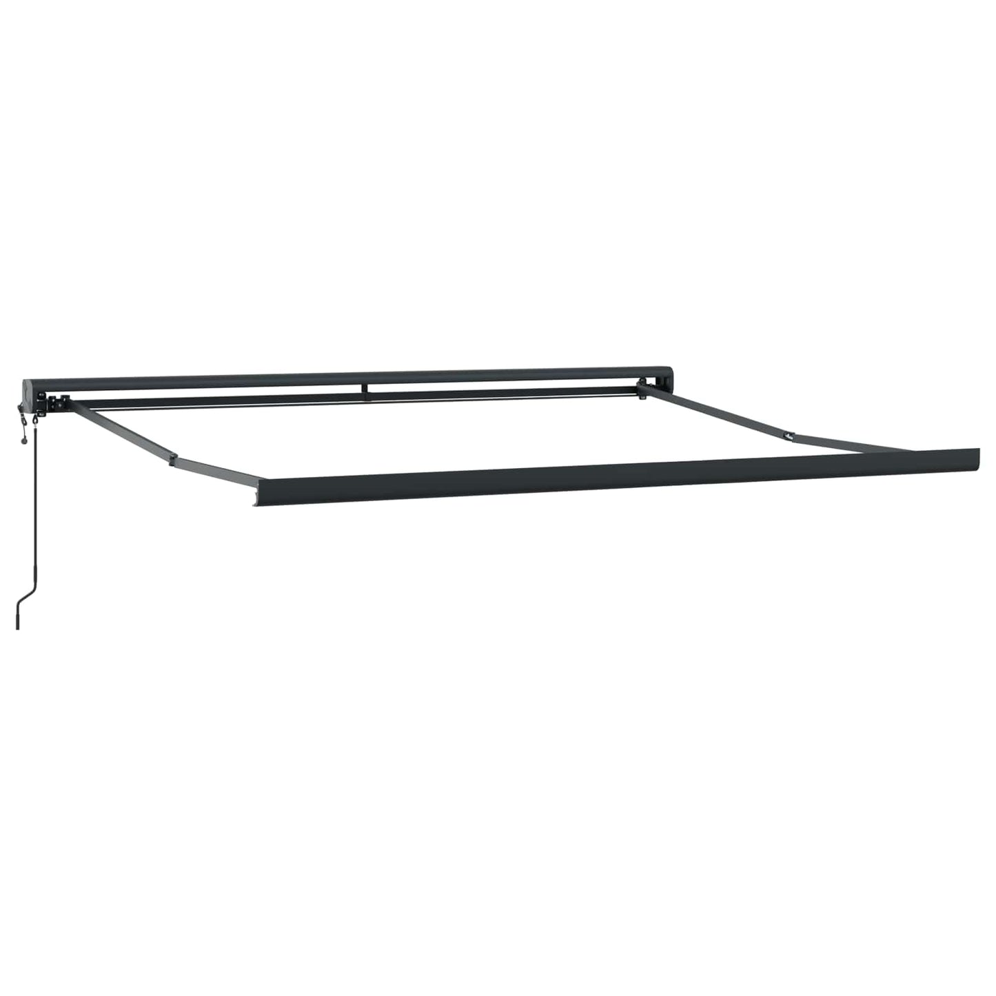 Toldo Retráctil Rojo Y Blanco 300 X 250 Cm Tela Y Metal_4